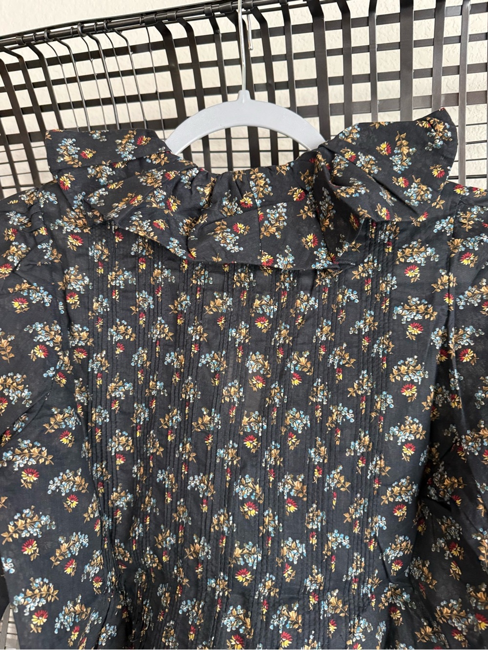Doen hardy organic cotton voile ruffled top floral - Picture 8 of 9